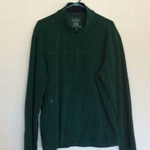 LL Bean Men’s full zipper XL fleece jacket